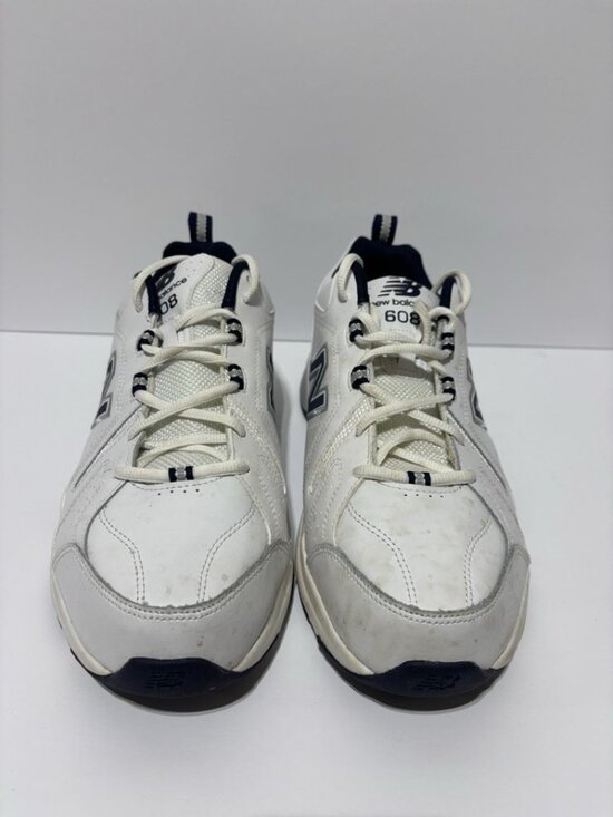 New Balance Men’s 608 Tennis Shoes White Leather, Size 11.5 EEEE main image 6